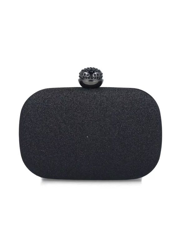 CLUTCH GLITTER NEGRO