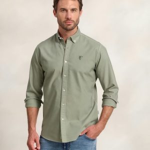 CAMISA GARMENT DYED BASILE