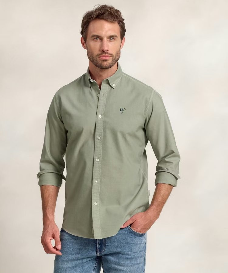 CAMISA GARMENT DYED BASILE