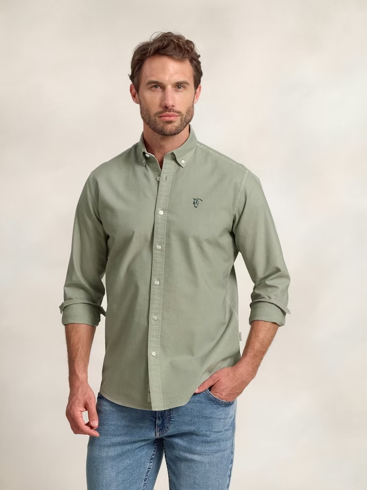 CAMISA GARMENT DYED BASILE