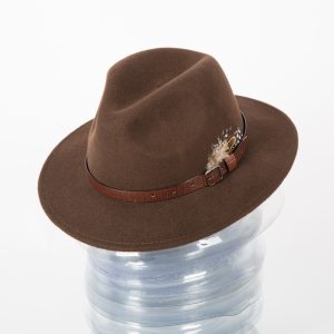 SOMBRERO INDIANA ALA LARGA PLUMA