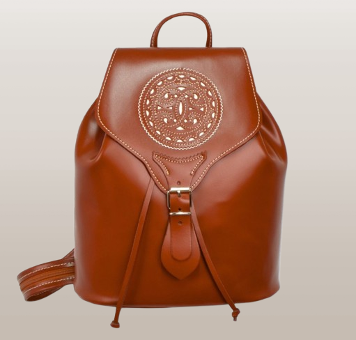 MOCHILA PIEL ROSETON