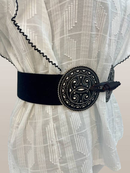 CINTURON / FAJIN ELASTICO PIEL PICADA - Imagen 6