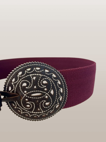 CINTURON / FAJIN ELASTICO PIEL PICADA - Imagen 4