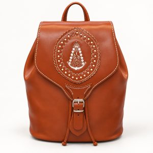 MOCHILA PIEL VIRGEN DEL ROCIO