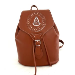 MOCHILA PIEL VIRGEN DEL ROCIO