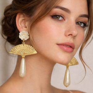 PENDIENTES DE FLAMENCA ABANICOS