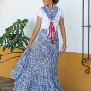 FALDA CANASTERA CUADRO VICHY