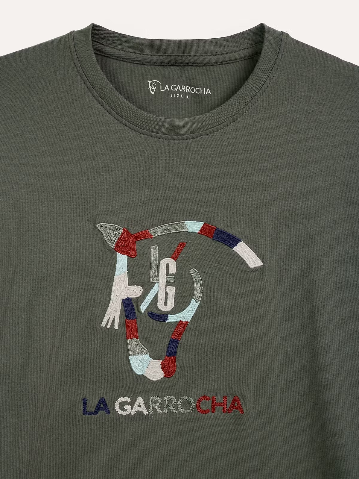 CAMISETA CABALLO BORDADO - Imagen 3