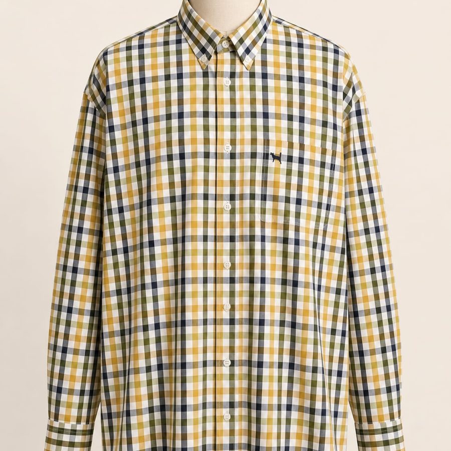 CAMISA BEAGLE CUADROS (TALLA GRANDE )