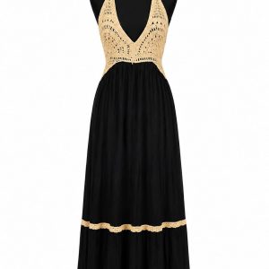 VESTIDO BOHO CUERPO GANCHILLO