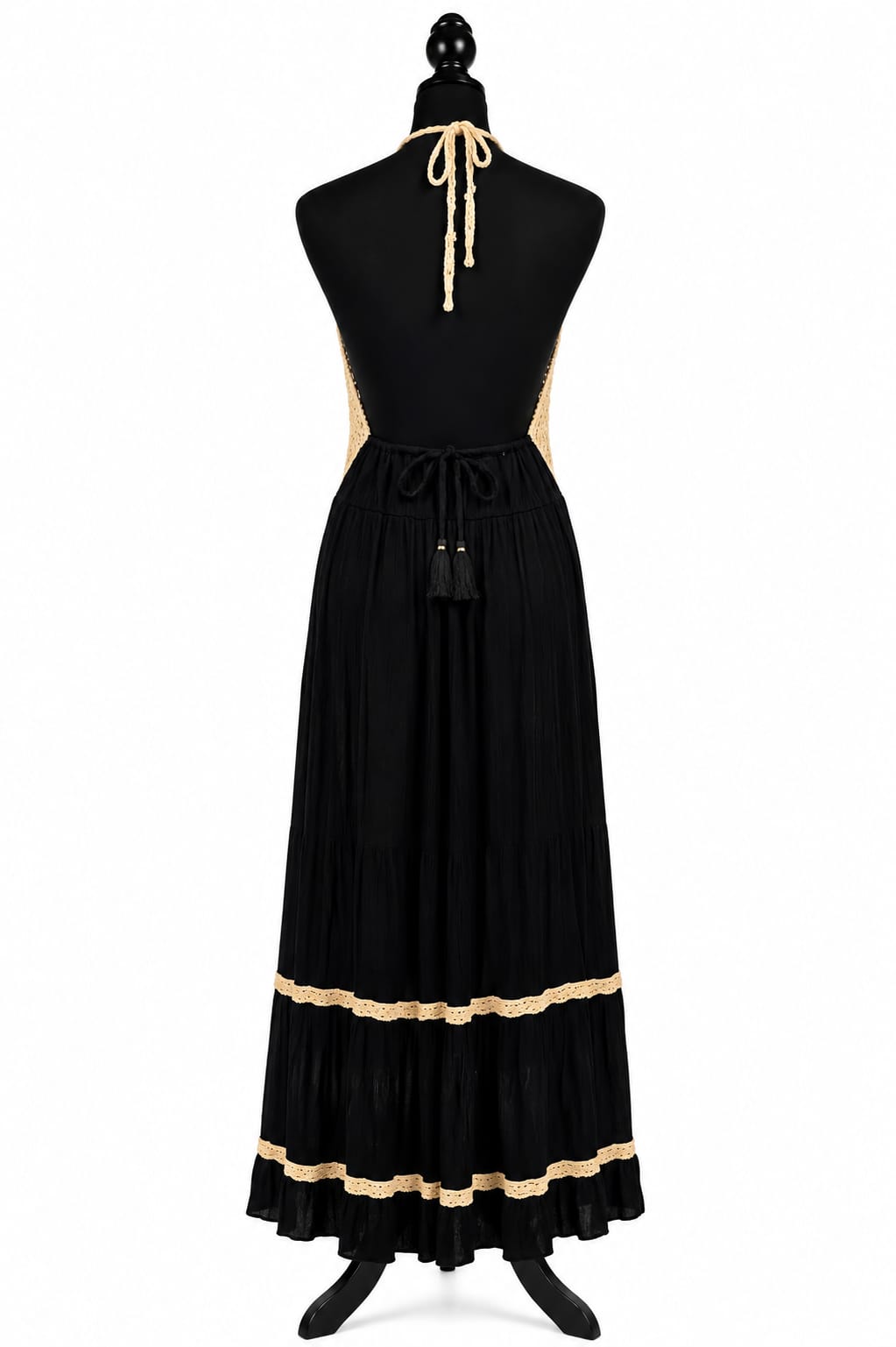 VESTIDO BOHO CUERPO GANCHILLO - Imagen 2