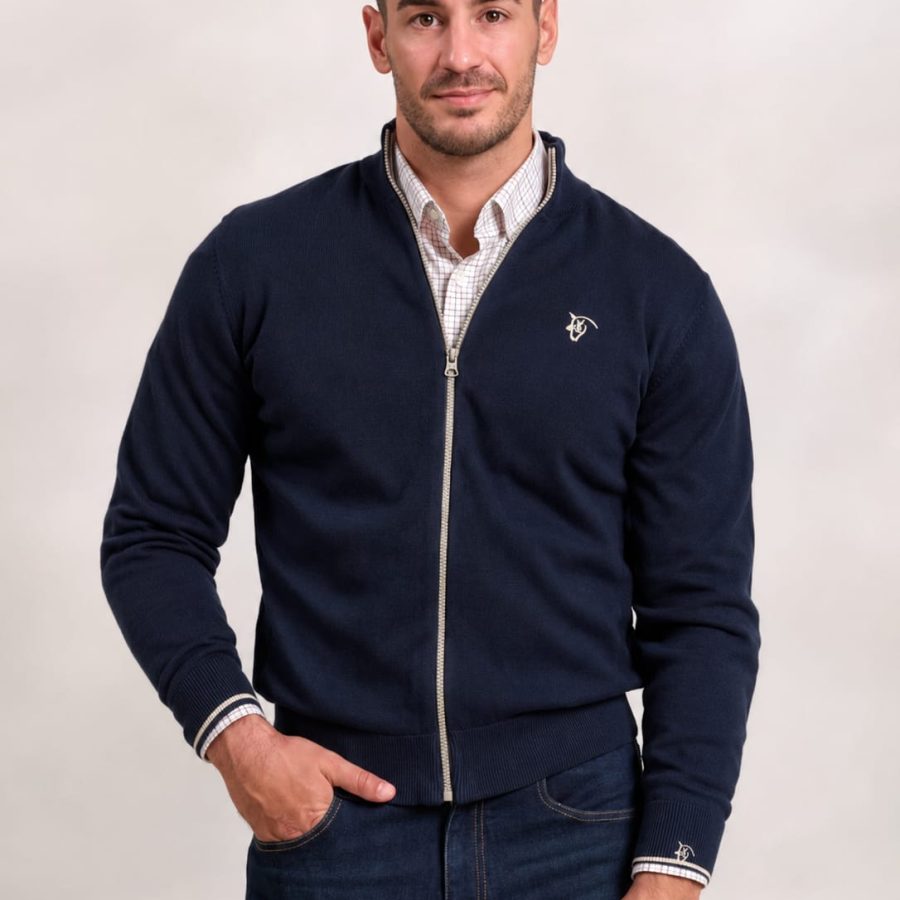 CARDIGAN EQUESTRIAN MARINO