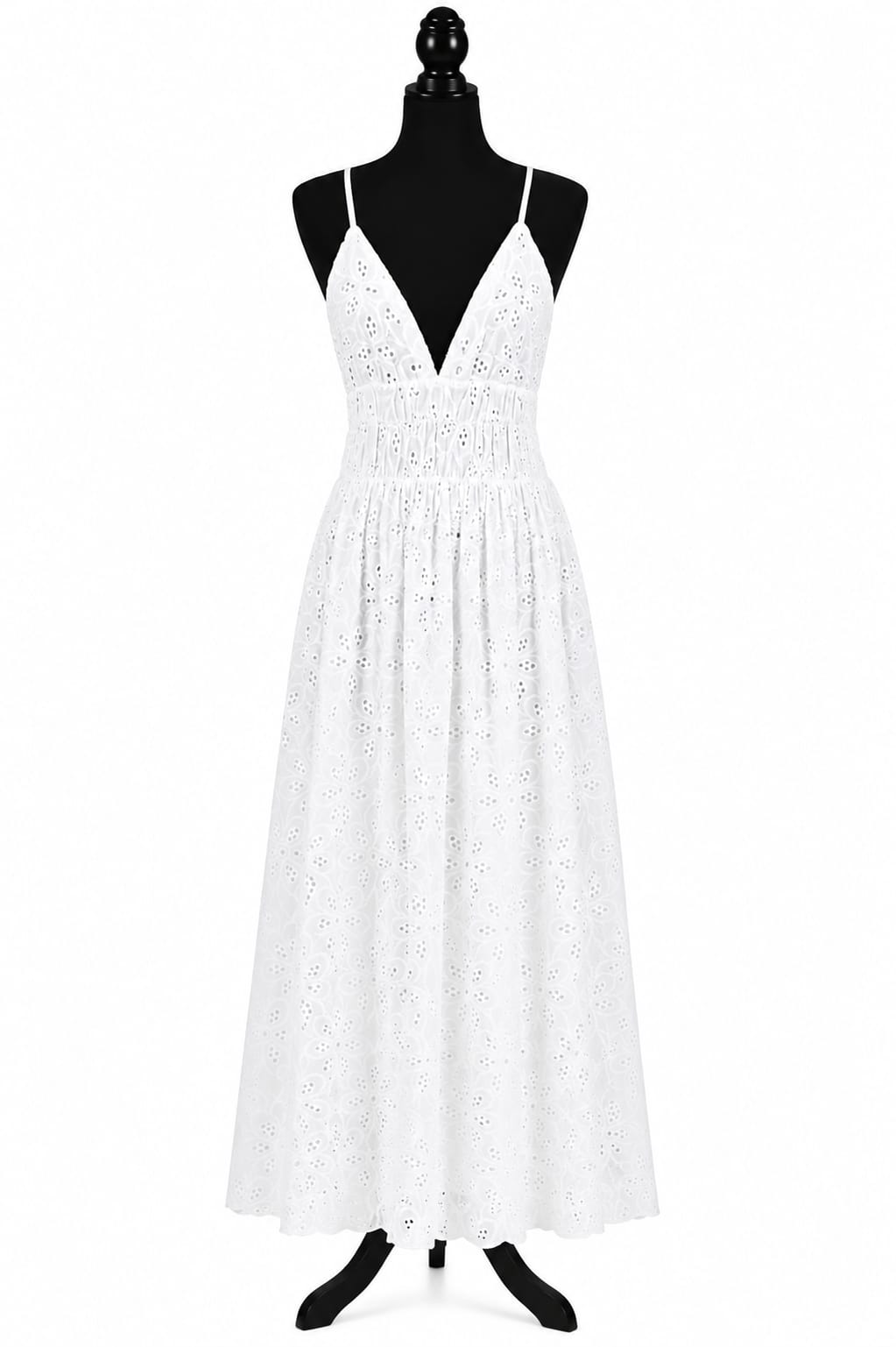VESTIDO MAXI PERFORADO