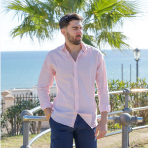 CAMISA LINO MD IBIZA / ROSA