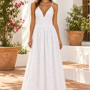 VESTIDO MAXI PERFORADO