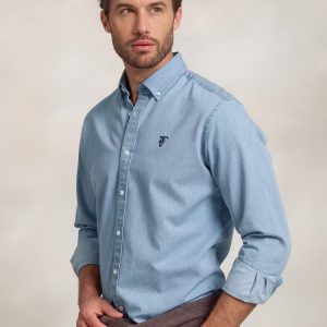 CAMISA DENIM AZUL CLARO