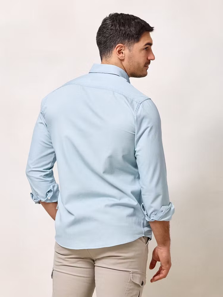 CAMISA DENIM CELESTE - Imagen 2