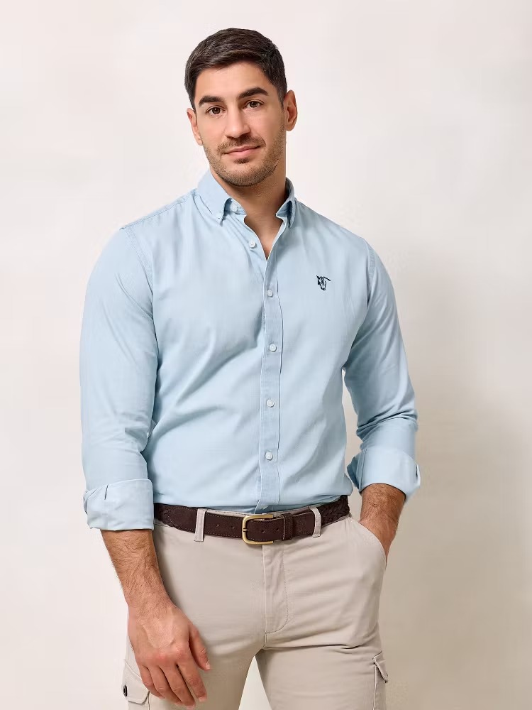 CAMISA DENIM CELESTE