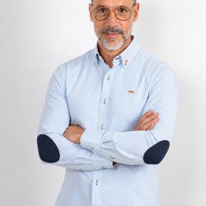 CAMISA OXFORD RAYAS BANDERA