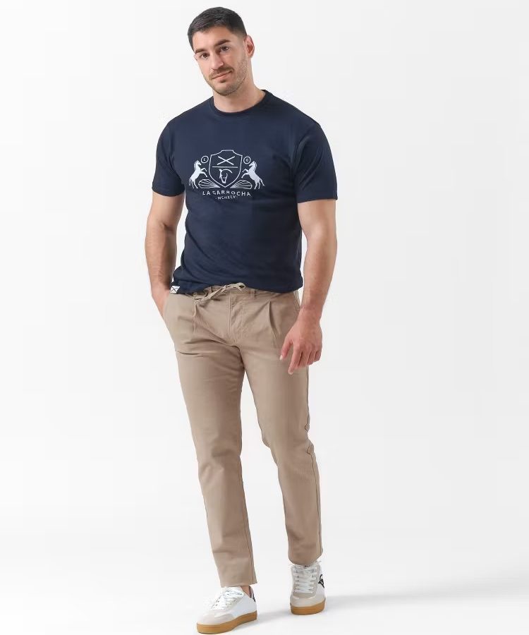 CAMISETA LINEAL / MARINO