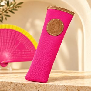 FUNDA PARA ABANICO DETALLE PIEL