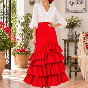 FALDA FLAMENCA LISA