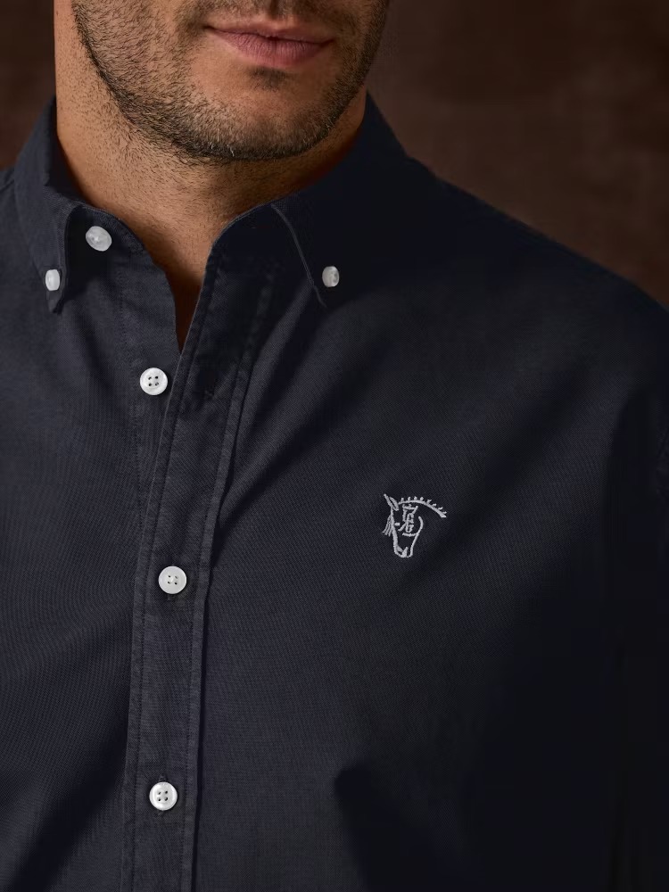 CAMISA GARMENT DYED / MARINO - Imagen 6