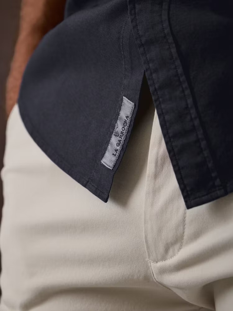 CAMISA GARMENT DYED / MARINO - Imagen 4