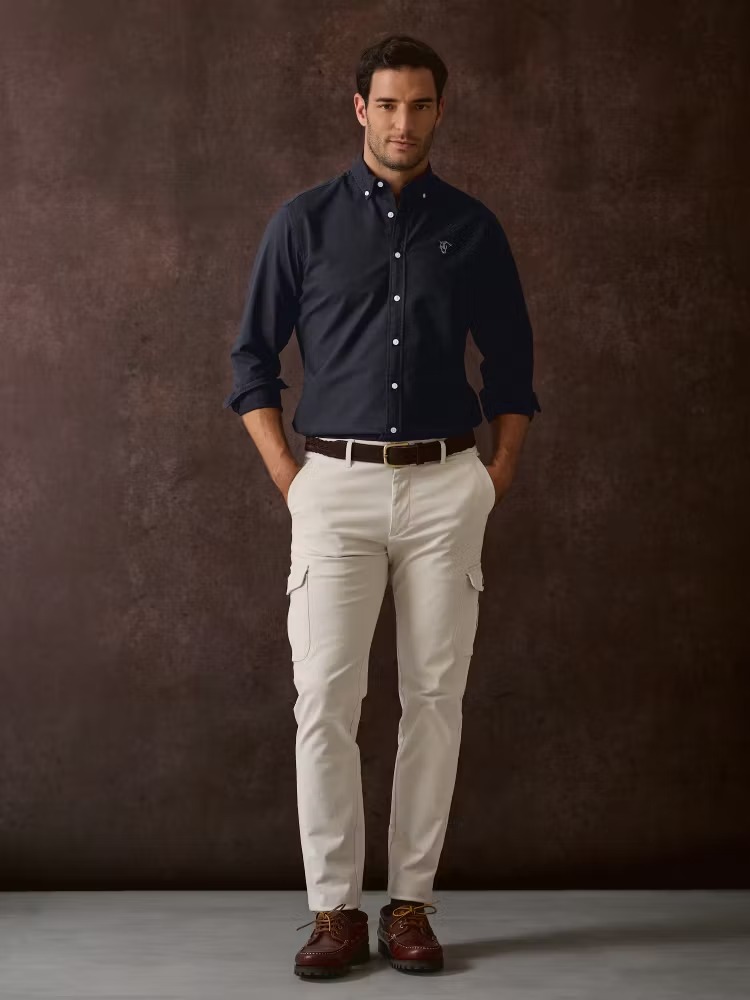 CAMISA GARMENT DYED / MARINO - Imagen 5