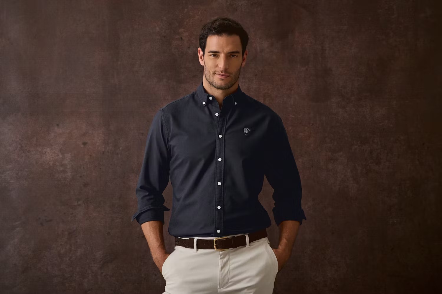 CAMISA GARMENT DYED / MARINO - Imagen 3