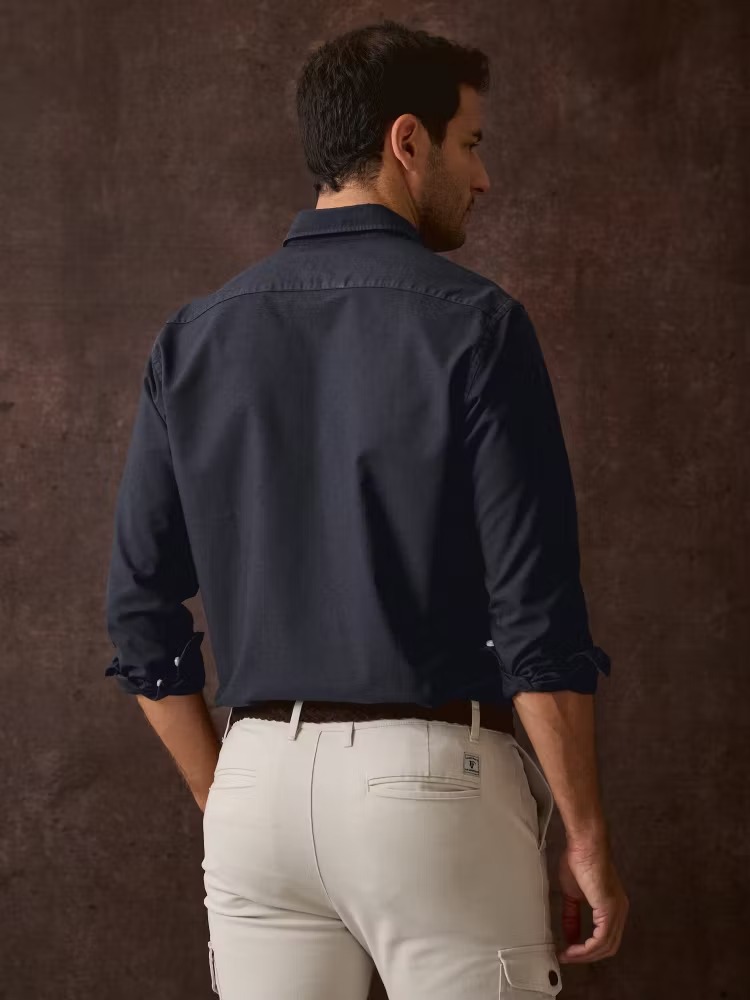 CAMISA GARMENT DYED / MARINO - Imagen 2
