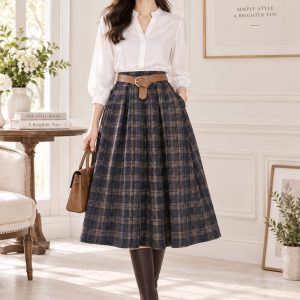 FALDA MIDI ACUARELA