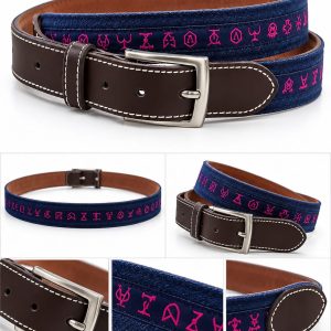CINTURON TAURINO LONA Y PIEL