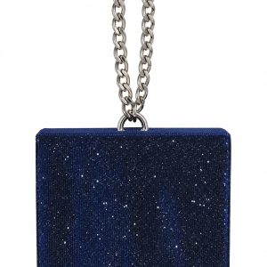 BOLSO DE MANO RIGIDO CON CADENA