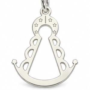 COLGANTE SILUETA DE LA VIRGEN DEL ROCÍO EN PLATA 925