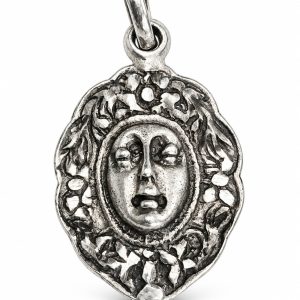 ROSTRILLO VIRGEN DEL ROCÍO PLATEADO 2,3 × 1,7 CM